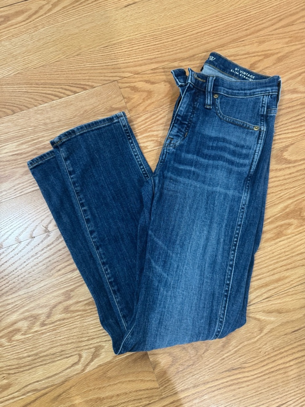 Vintage Waist Dark Blue Women’s Jeans